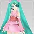 Miku Cosplay (Pink Kimono) from Project DIVA