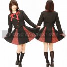 Black and red School Uniform Cosplay girl Costume