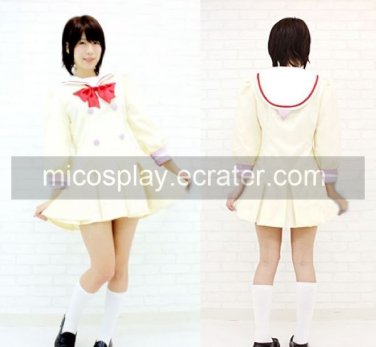 light yellow School Uniform Cosplay girl Costume