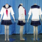Blue and white School Uniform Cosplay girl Costume