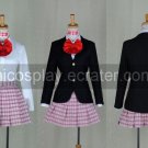 Red and black School Uniform Cosplay girl Costume