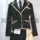 Blue and check skirt School Uniform Cosplay girl Costume