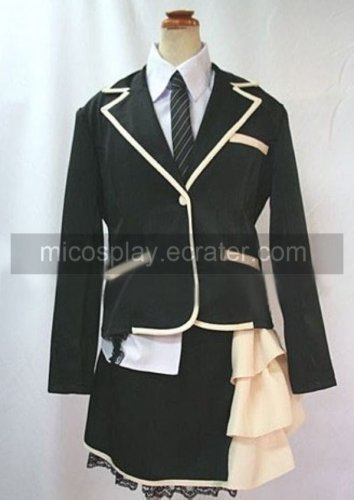 Blue and check skirt School Uniform Cosplay girl Costume