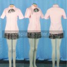 Short Sleeves light pink School Uniform Cosplay Costume