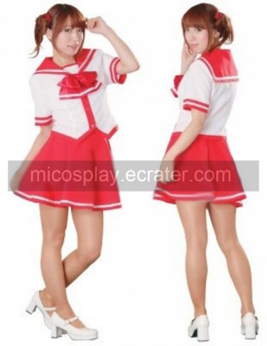 Short Sleeves AlisaRed School Uniform Cosplay Costume