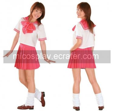 Red long Sleeves Emiri School Uniform Cosplay Costume