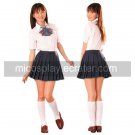 Short Sleeves Mai School Uniform Cosplay Costume