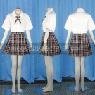 Short Sleeves Plaid Candice School Uniform Cosplay Costume