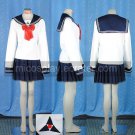 White And  Blue Saori School Uniform