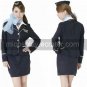 Airhostess Uniform Black Cosplay Costume1
