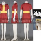 Airhostess Uniform Red Pocket Cosplay Costume