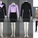 Airhostess Uniform Black Purple costuem