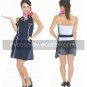 Airhostess Apron  Uniform black Cosplay Costume