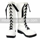 Cosplay Boots Inspired by Black Butler-Ciel Black Shoeslace White