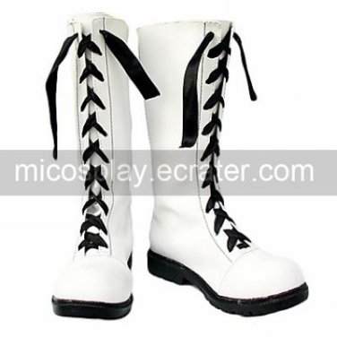 Cosplay Boots Inspired by Black Butler-Ciel Black Shoeslace White