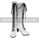 Cosplay Shoes Inspired by Black Butler Angela White High Heel Lace-Up