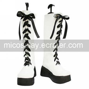 Cosplay Boots Inspired by Reborn! Varia Belphegor White Lace-up
