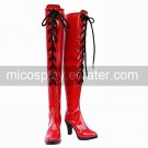 Cosplay Shoes Inspired by Vocaloid-Meiko Red