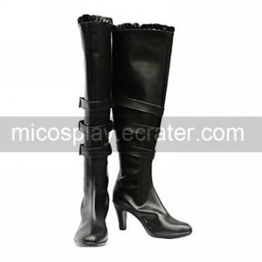 Cosplay Boots Inspired by Chobits-Black Chii Freya