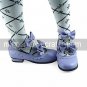 Handmade Purple PU Leather 2.5cm Flat Country Lolita Shoes