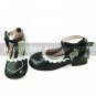 Handmade Black and White PU Leather Flat Sweet Lolita Shoes