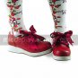 Handmade Red PU Leather 5cm Wedge Sweet Lolita Shoes