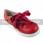 Handmade Red PU Leather 5cm Wedge Sweet Lolita Shoes