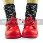 Handmade Red PU Leather 4cm Platform Sweet Lolita Shoes