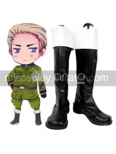 APH Hetalia Ludwig Cosplay Imitated Leather Boots