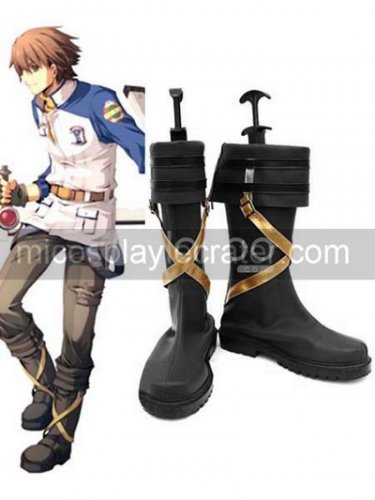 Black 1 12 Heel Lloyd The Legend of Heroes Faux Leather Cosplay Shoes