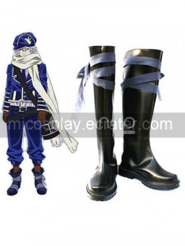Black 1 12 Heel Tegami Bachi Noval Faux Leather Cosplay Shoes