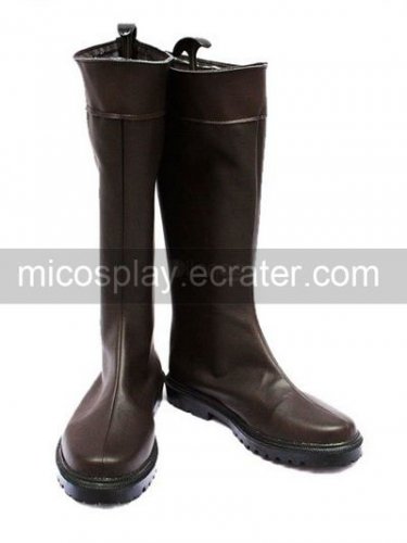 Black 1 35'' Heel Axis Powers Hetalia Faux Leather Cosplay Shoes