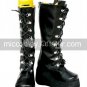 Black 2 15'' Heel Imitated Leather Foam Cosplay Boots