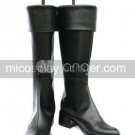 Black 2 Heel Akatsubaki Infinite Stratos Faux Leather Cosplay Shoes