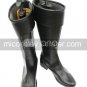 Black 2 Heel Akatsubaki Infinite Stratos Faux Leather Cosplay Shoes