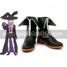Black 2 Heel Ookami-san to Shichinin no Nakama-tachi Faux Leather Cosplay Shoes