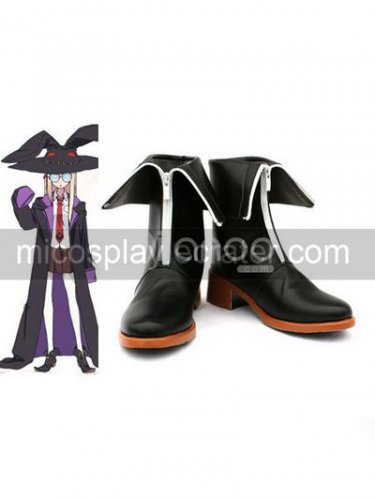 Black 2 Heel Ookami-san to Shichinin no Nakama-tachi Faux Leather Cosplay Shoes