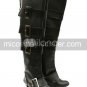 Black 3 12 Heel Kuroshitsuji UnderTaker Faux Leather Cosplay Shoes