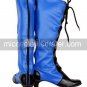 Black And Blue Kuroshitsuji Cosplay Imitated Leather Boots