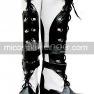 Black And White Imitated Leather Rubber Cosplay Boots