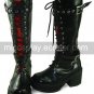 Black Axis Powers Hetalia Prussia Gilbert Beilschmidt PU Lolita Boots