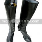 Black Cosplay Imitated Leather Boots