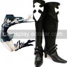 Black D.Gray-man 2 34'' Heel Faux Leather Cosplay Shoes
