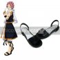 Black Fairy Tail Natsu Dragneel Open Toe PU Lolita Sandals