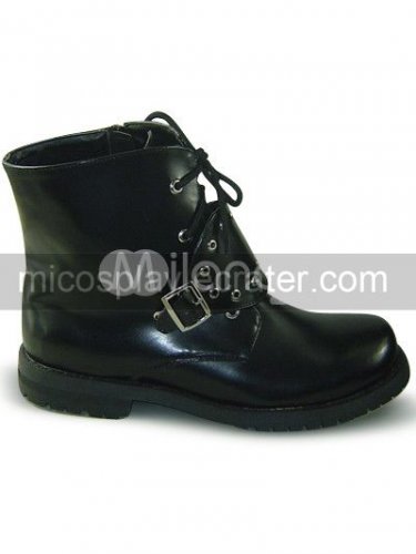 Black Final Fantasy VIII Squall Leonhart PU Lolita Boots