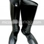 Black Square Toe Cosplay Imitated Leather Boots