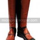 Bleach Brown And Black Faux Leather 1 45'' High Heel Cosplay Shoes