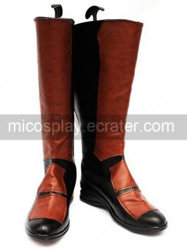 Bleach Brown And Black Faux Leather 1 45'' High Heel Cosplay Shoes