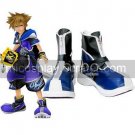 Blue And Black Kingdom Hearts II Sora Imitated Leather Foam Cosplay Shoes