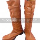 Brown Imitated Leather Rubber Cosplay Boots